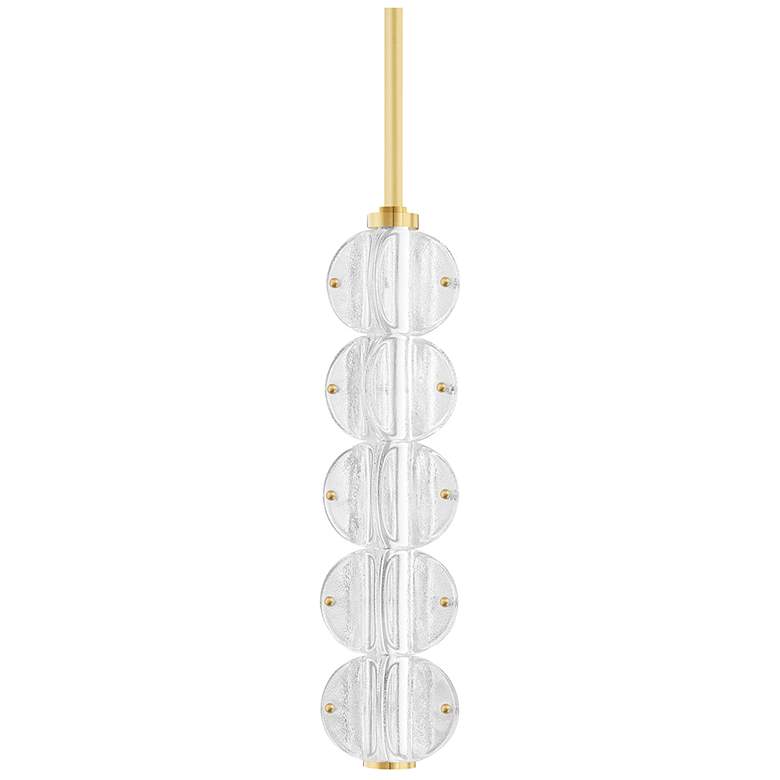 Image 1 Lindley 5 Light Pendant Aged Brass