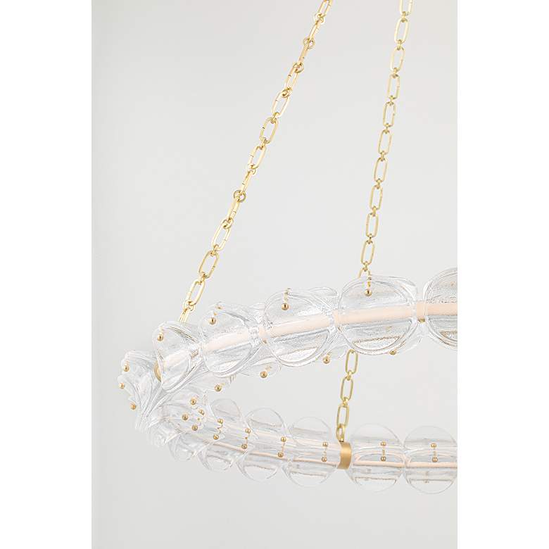 Image 2 Lindley Large LED Chandelier Aged Brass more views