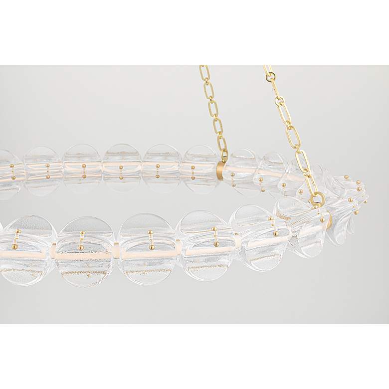 Image 3 Lindley Large LED Chandelier Aged Brass more views