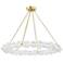 Lindley Small LED Chandelier Aged Brass