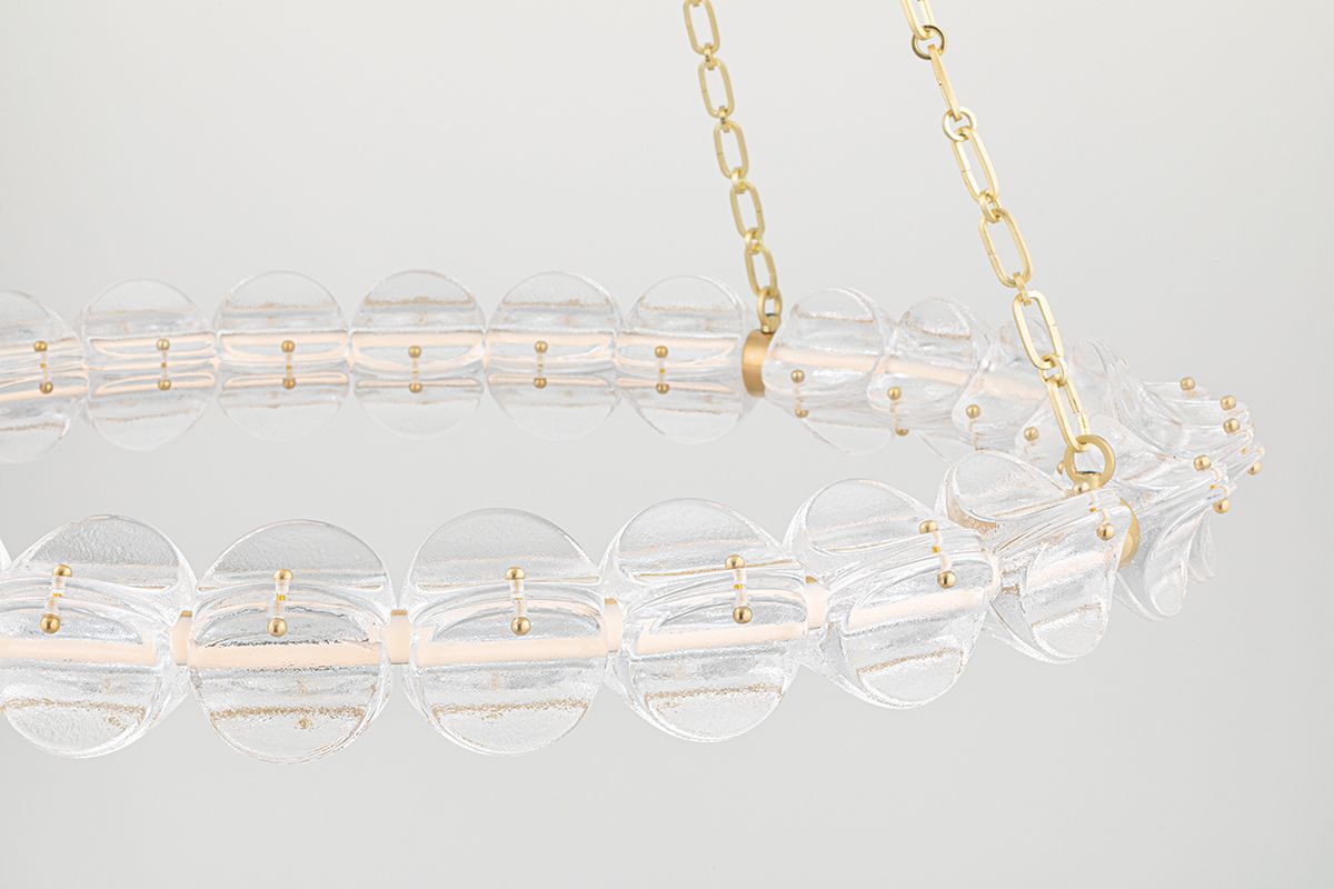 Image 3 Lindley Small LED Chandelier Aged Brass more views