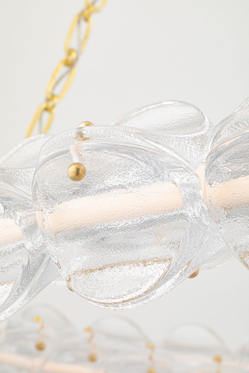 Image 4 Lindley Small LED Chandelier Aged Brass more views