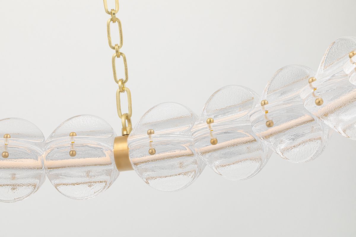 Image 5 Lindley Small LED Chandelier Aged Brass more views