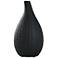 Lindos Matte Black Ceramic Vase