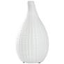 Lindos Matte White Ceramic Vase