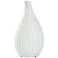Lindos Matte White Ceramic Vase