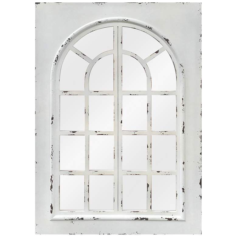 Image 1 Lindsay White Wood 32" x 48" Rectangular Wall Mirror