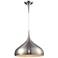 Lindsey 17" Wide 1-Light Pendant - Satin Nickel