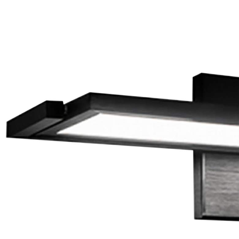 Image 3 Line 4 inchH x 18 inchW 1-Light Linear Bath Bar in Black more views