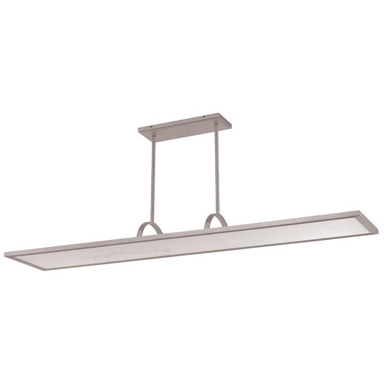 Image 1 Line 48" Wide Aluminum LED Kitchen Island Light Pendant