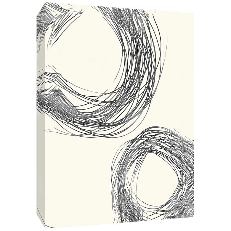 Image 1 Line Drawing Circles I 40" High Canvas Wall Art