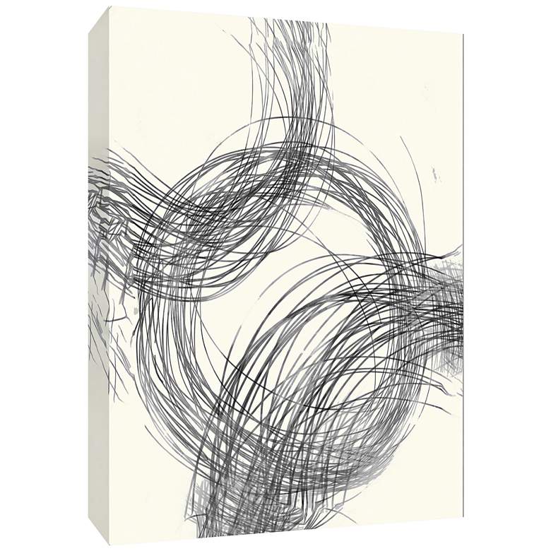 Image 1 Line Drawing Circles II 40" High Canvas Wall Art
