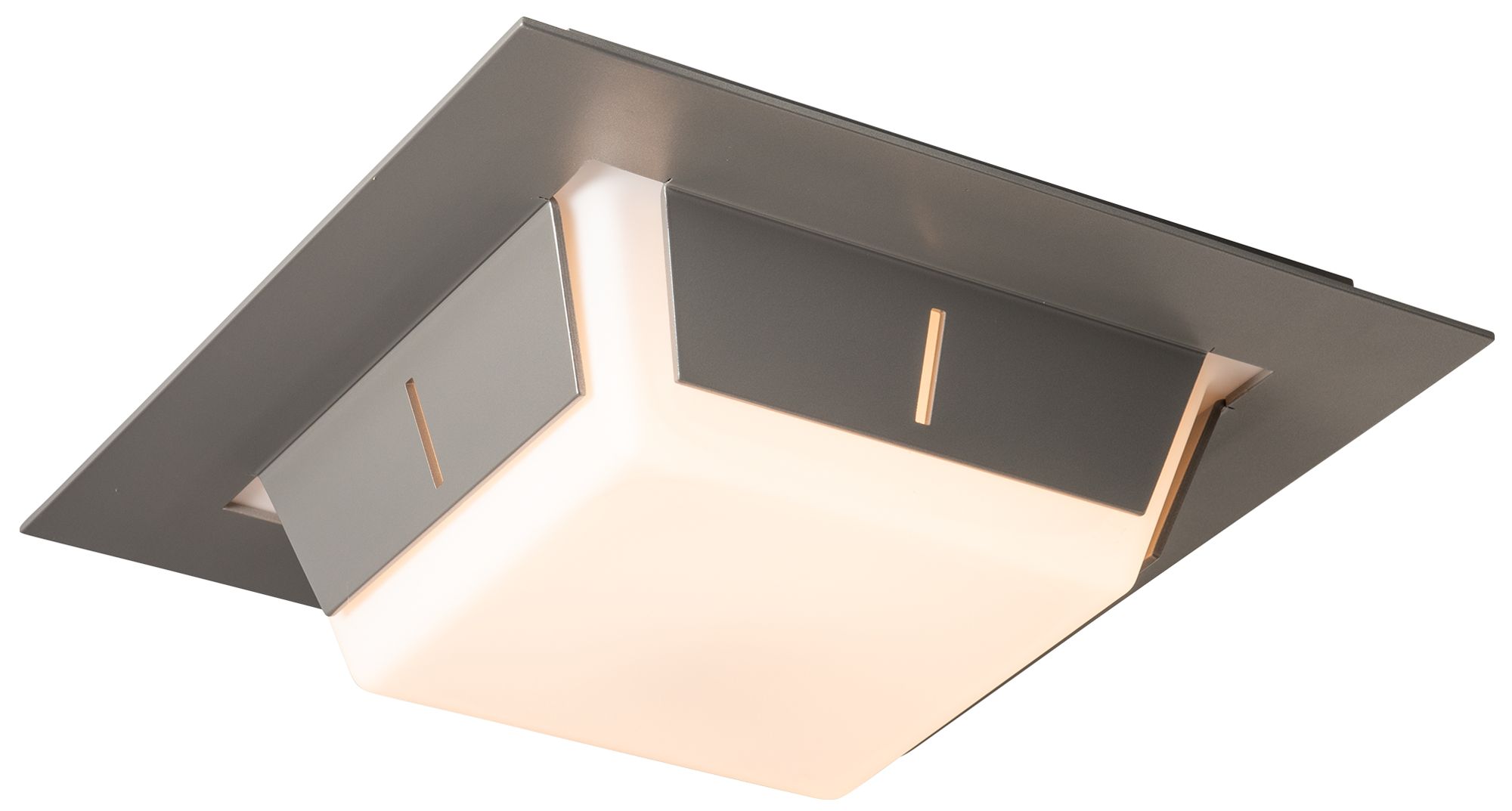 Image 3 Linea 16"W Coastal Burnished Steel LED Outdoor Flush Mount - Made to Order more views