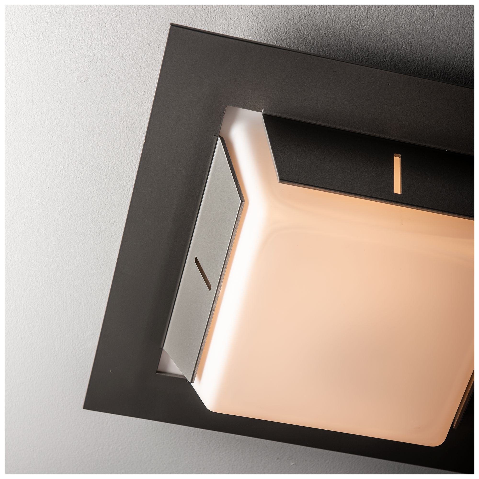 Image 5 Linea 16"W Coastal Burnished Steel LED Outdoor Flush Mount - Made to Order more views