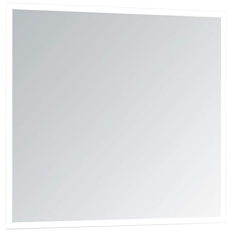 Image 2 Linea 32" Square LED Lighted Bathroom Vanity Wall Mirror