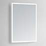 Linea 35" x 48" Rectangular LED Lighted Vanity Wall Mirror