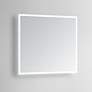 Linea 36" Square LED Lighted Bathroom Vanity Wall Mirror
