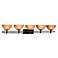 Lineage Collection 48 1/4"W Iron Oxide 5-Light Bath Light
