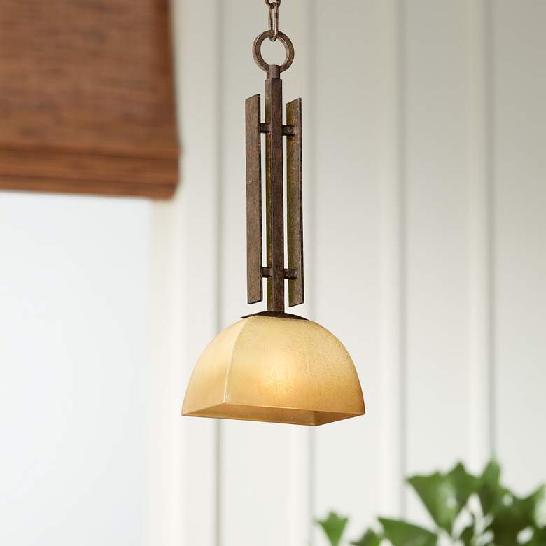 Image 1 Lineage Collection 8" Wide Mini-Pendant by Minka Lavery