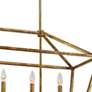 3_Linear 40" Wide Vintage Gold 5-Light Island Pendant more views