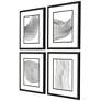 Linear Acoustic 24" High 4-Piece Giclee Framed Wall Art Set