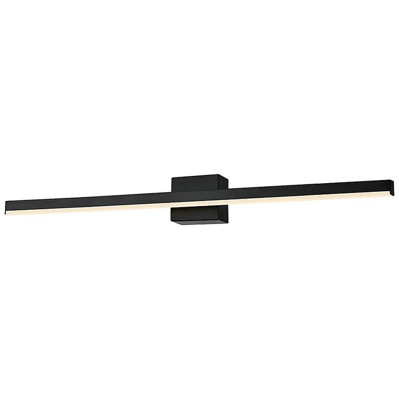 Image 1 Lineari 24" Wide ADA Matte Black Linear LED Bath Light