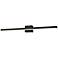 Lineari 24" Wide ADA Matte Black Linear LED Bath Light