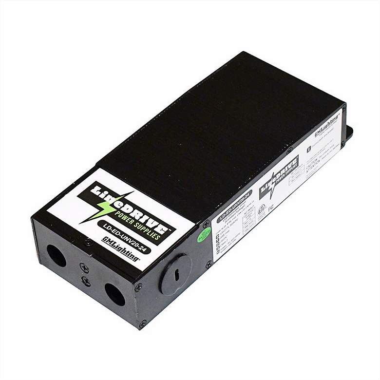 Image 1 LineDRIVE 6.97" Wide 20W 24VDC LED Dimmable Power Supply