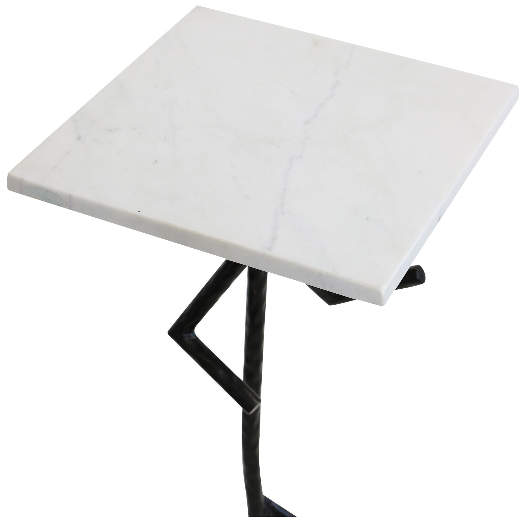 Image 3 Lineform Martini Accent Table - White & Black - Left more views