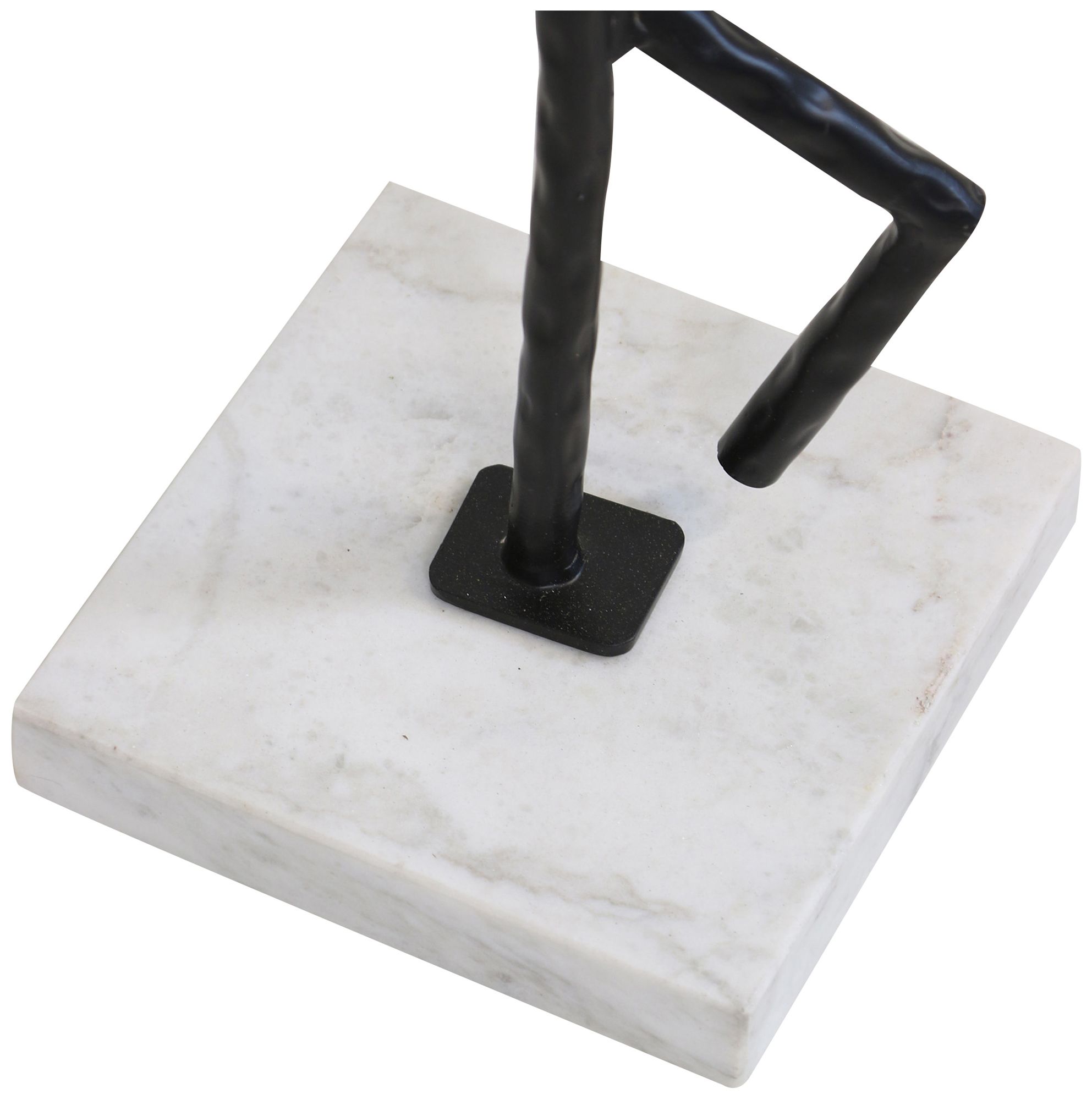 Image 2 Lineform Martini Accent Table - White & Black - Right more views