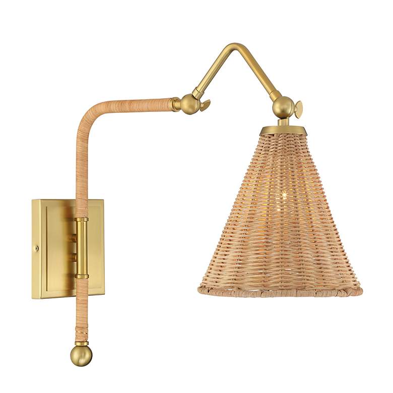 Image 4 Linell 1-Light Wall Sconce in Warm Brass more views