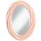 Linen 30" High Oval Twist Wall Mirror