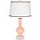 Linen Apothecary Table Lamp with Twist Scroll Trim