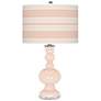 Linen Bold Stripe Apothecary Table Lamp