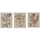Linen Botanicals 14" High 3-Piece Canvas Wall Art Set