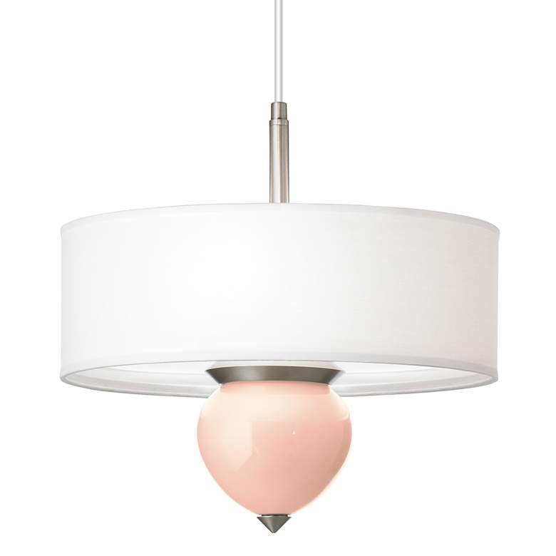 Image 1 Linen Cleo 16 inch Wide Pendant Chandelier