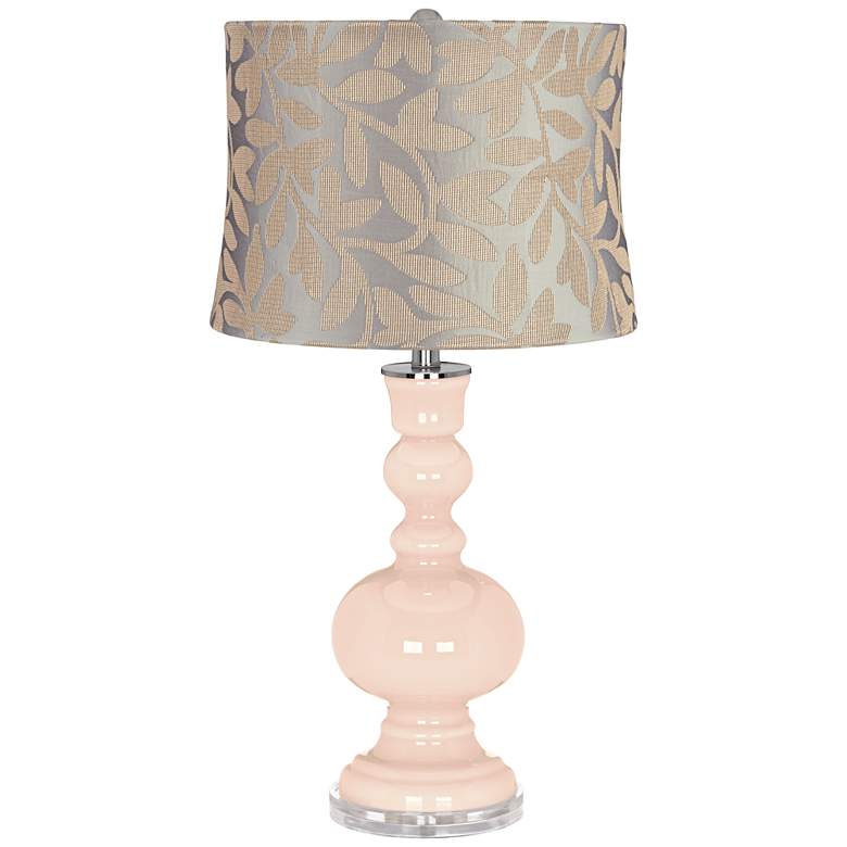 Image 1 Linen Le Mans Taupe Shade Apothecary Table Lamp