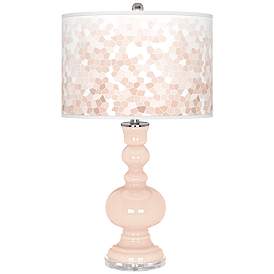 Image1 of Linen Mosaic Giclee Apothecary Table Lamp