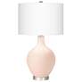 Linen Ovo Table Lamp With Dimmer