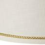 Linen Shade with Gold Luster Braid Trim 10x12x8 (Spider)