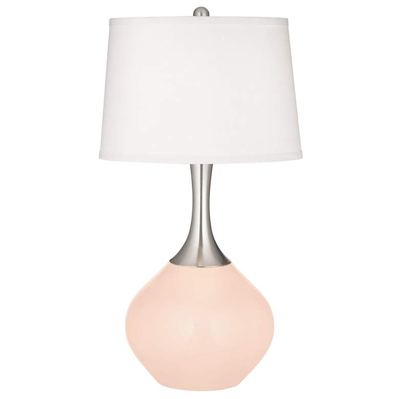 Image 2 Linen Spencer Table Lamp with Dimmer