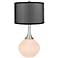 Linen Spencer Table Lamp with Organza Black Shade