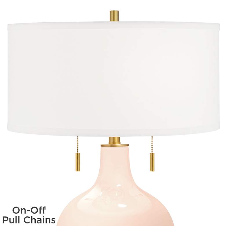 Image 2 Linen Toby Brass Accents Table Lamp more views
