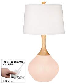 Image1 of Linen Wexler Table Lamp with Dimmer
