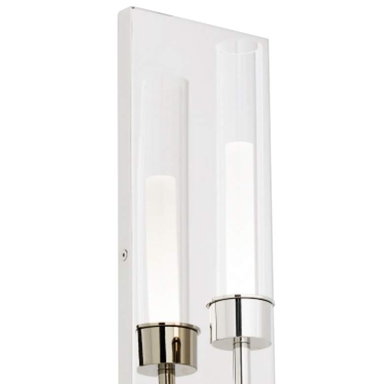 Image 2 Linger 15 1/4" High Polished Nickel LED Wall Sconce more views