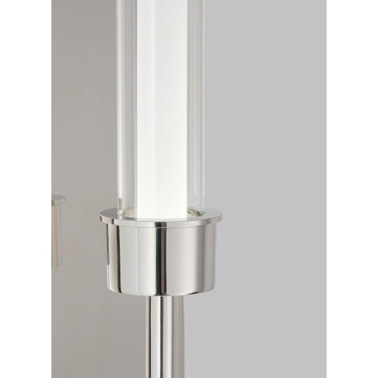 Image 4 Linger 15 1/4 inch High Polished Nickel LED Wall Sconce more views
