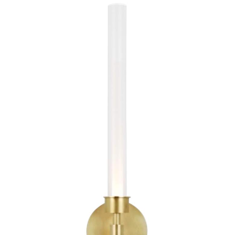 Image 4 Linger 32 1/4" High Natural Brass 2-Light LED Wall Sconce more views