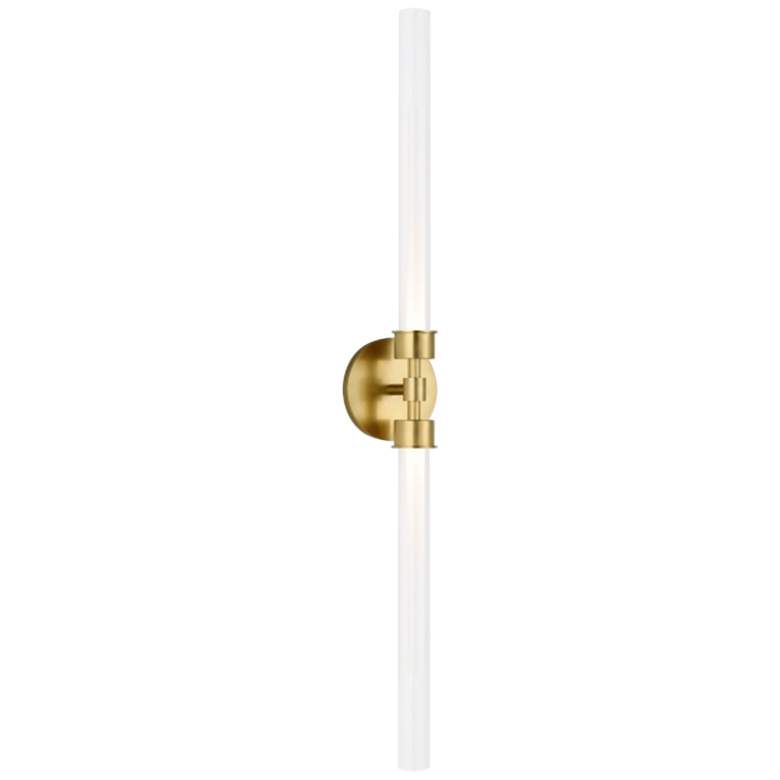 Image 5 Linger 32 1/4" High Natural Brass 2-Light LED Wall Sconce more views