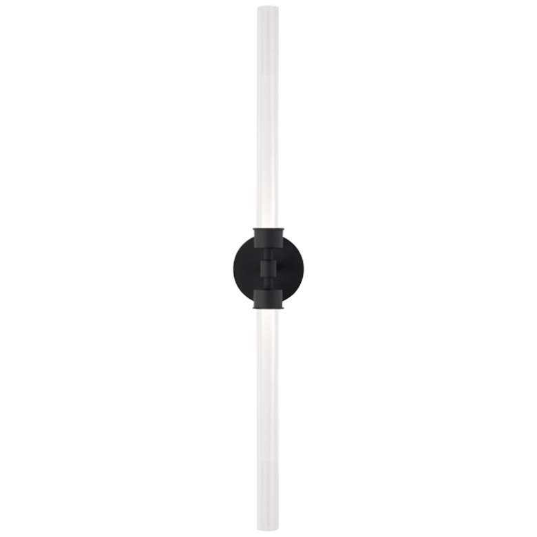 Image 1 Linger 32 1/4" High Nightshade Black 2-Light LED Wall Sconce