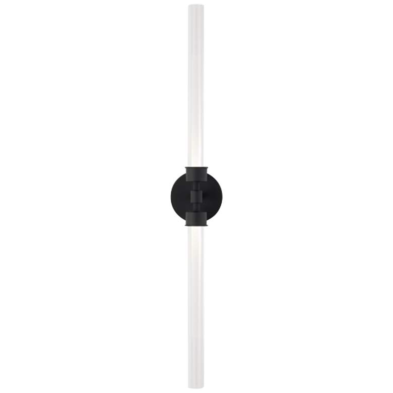 Image 1 Linger 32 1/4 inch High Nightshade Black 2-Light LED Wall Sconce